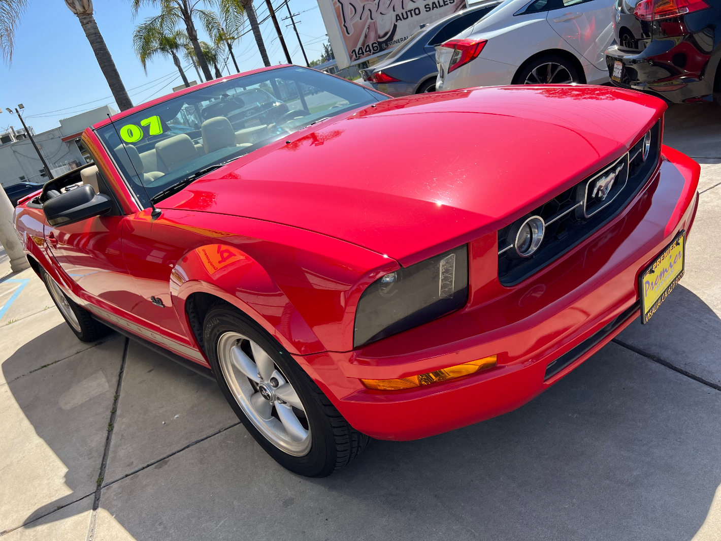 2007 FORD Mustang 2dr Convertible at Premier Auto Visalia